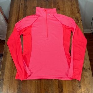 Under Armour Sweater Womens Large Striped Pullover 1/4 Zip ColdGear Fitted XS